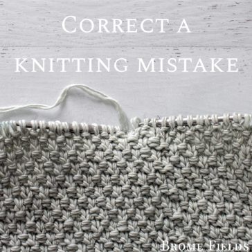 Learn how to fix a wrong knit & purl stitch one round below while knitting in the round.