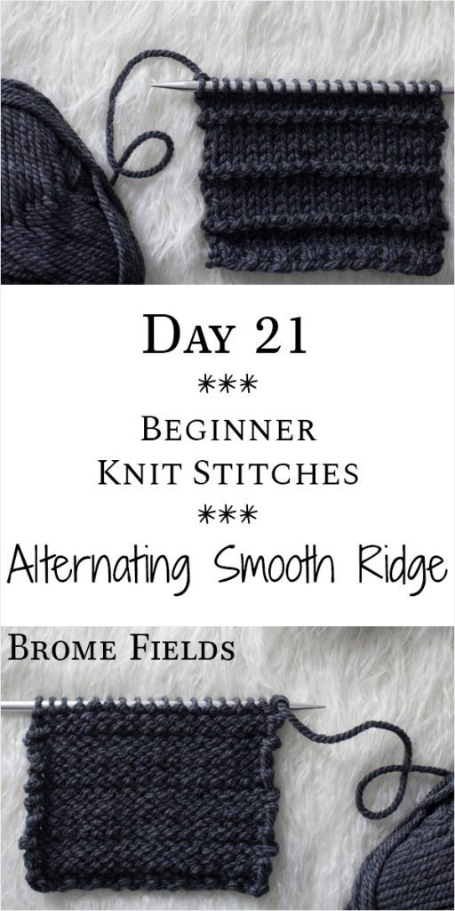 Slanting Open-Work Stitch :: Knitting #21 :: New Stitch A Day