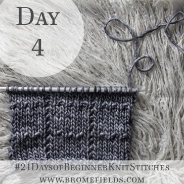 Dotted Grid Knit Stitch : Day 4 of the 21 Days of Beginner Knit Stitches : Brome Fields : #21daysofbeginnerknitstitches