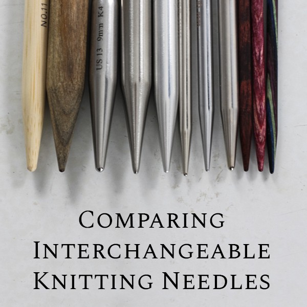 Comparing Interchangeable Knitting Needles