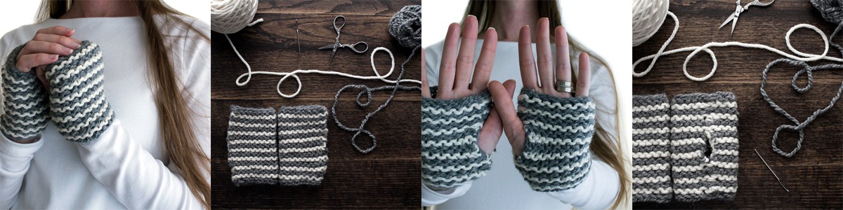 Free Curiouser Fingerless Gloves Knitting Pattern Brome