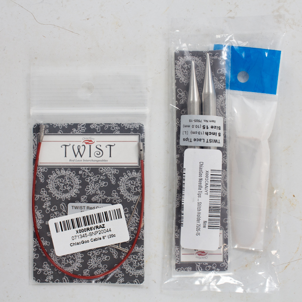 closed package of interchangeable needle set