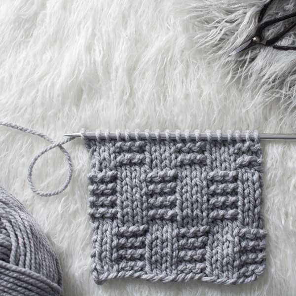 Alternating Garter Rib Knit Stitch : Day 3 of the 21 Days of Beginner Knit Stitches : Brome Fields : #21daysofbeginnerknitstitches