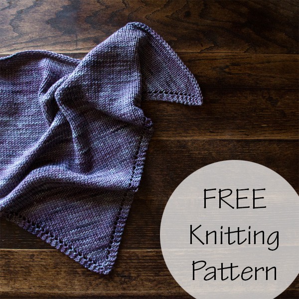 {FREE} Triangle Scarf Knitting Pattern - Brome Fields