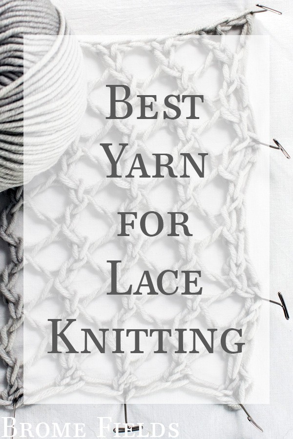 Blocked lace swatch
