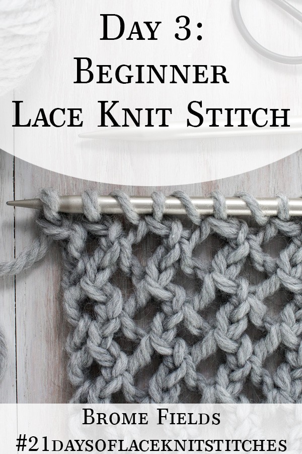 Super Bulky Lace Knit Swatch