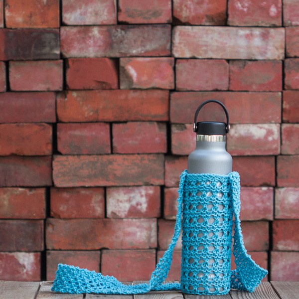 Knit Water Bottle Sling with Hydro Flask