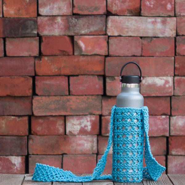 Water Bottle Sling Knitting Pattern : Glee : Brome Fields