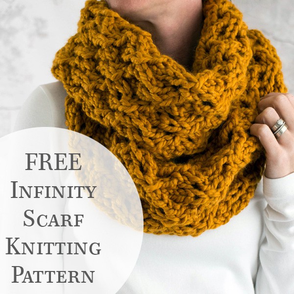 {FREE} CHARM : Chunky Lace Infinity Scarf Knitting Pattern - Brome Fields