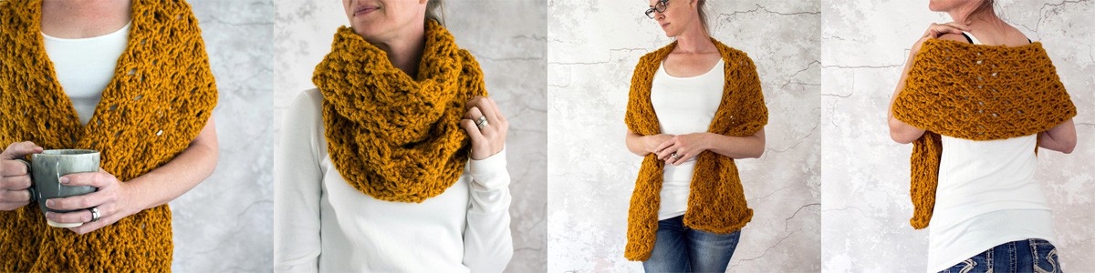 Free Charm Chunky Lace Infinity Scarf Knitting Pattern