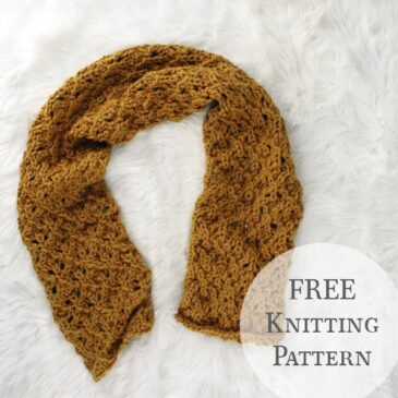 Scarf Knitting Pattern : In Awe : Brome Fields