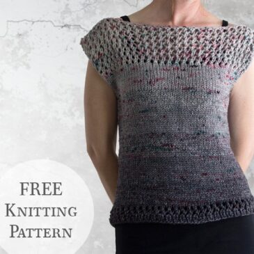 Faded Lace Sweater Knitting Pattern 