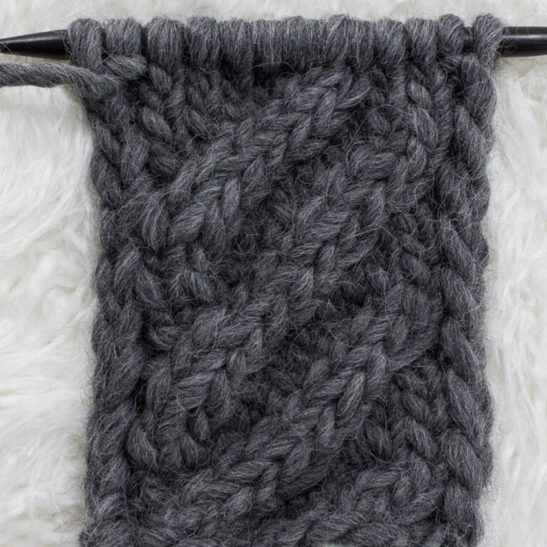 Basic 4-Step Cable Knitting Stitch : Download It For Free