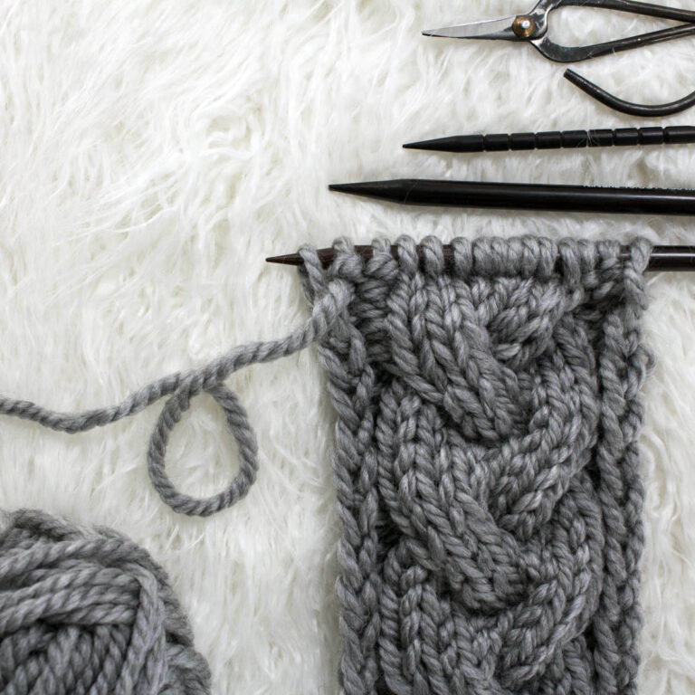 Basic Braid Cable Knitting Stitch Pattern