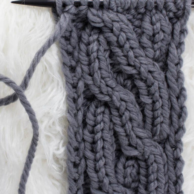 Crossing Pathways Cable Knit Stitch Pattern