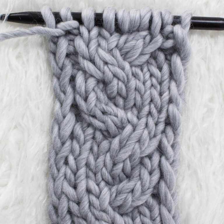 Garden Path Cable Knitting Stitch Pattern