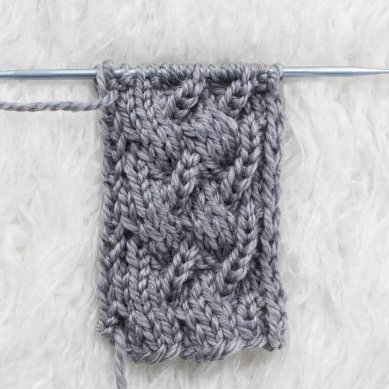Uneven Cable Knitting Stitch Pattern