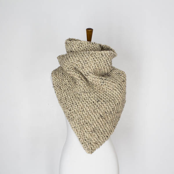 knit triangle shawl