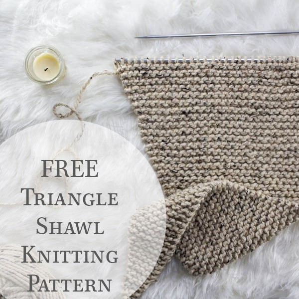 Free Cabin Fever Asymmetrical Triangle Shawl Knitting