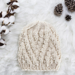 Fireside Chevron Hat Knitting Pattern : Brome Fields