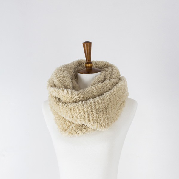 knit scarf on a dress form