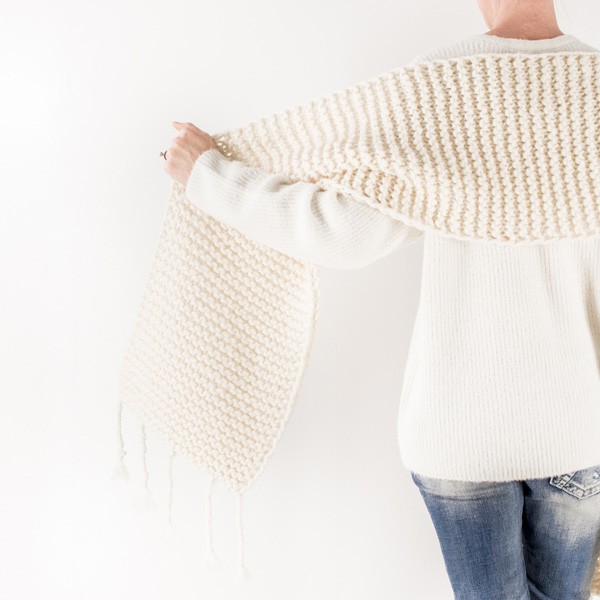 Blanket Scarf Knitting Pattern Boundless Brome Fields