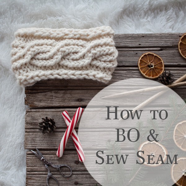 How to BO and Sew the Seam for a Headband Video Tutorial