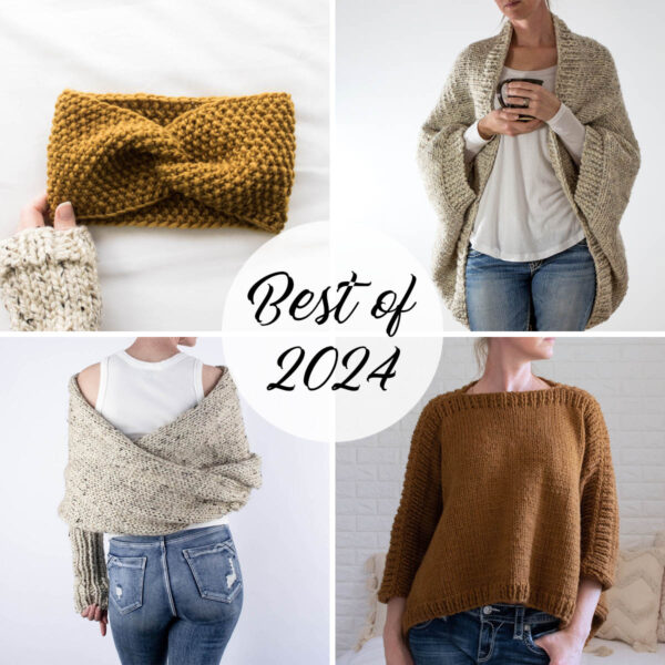 Multiple pics of the Most Popular & Best Knitting Patterns of 2024