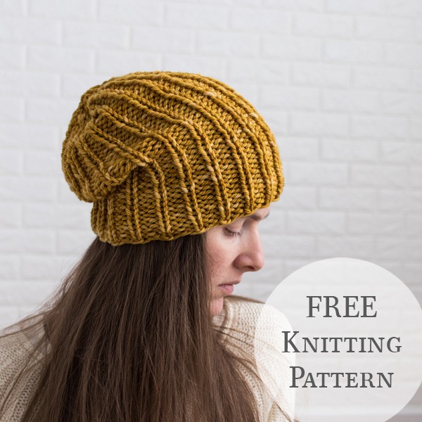 Easy Ribbed Hat Knitting Pattern : Quiet Calm