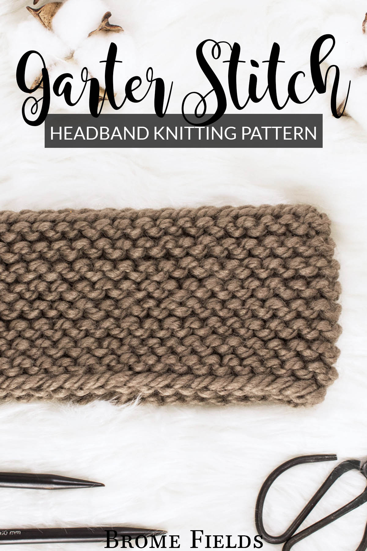 Garter Stitch Headband Knitting Pattern : Read More