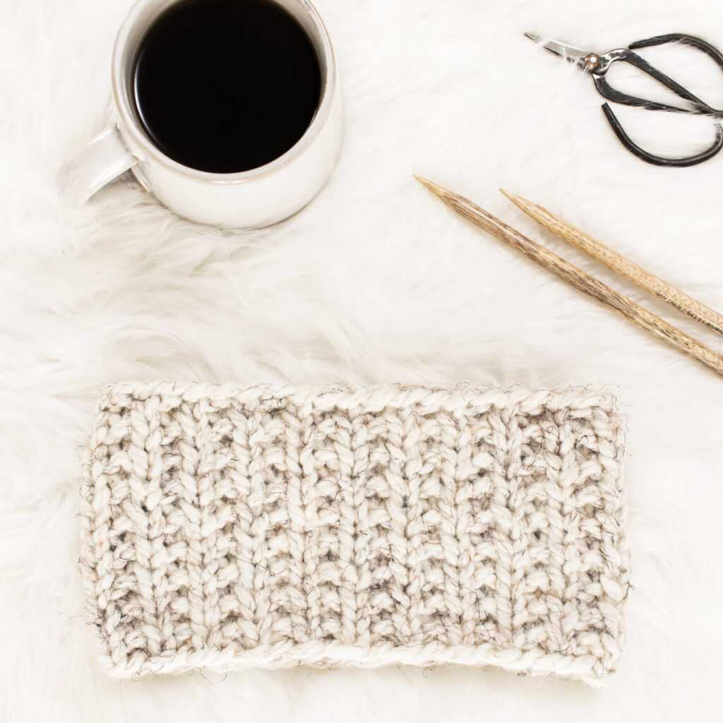 simple headband displayed on faux fur blanket