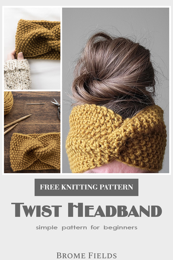 Twist Headband Knitting Pattern : Get it Here!