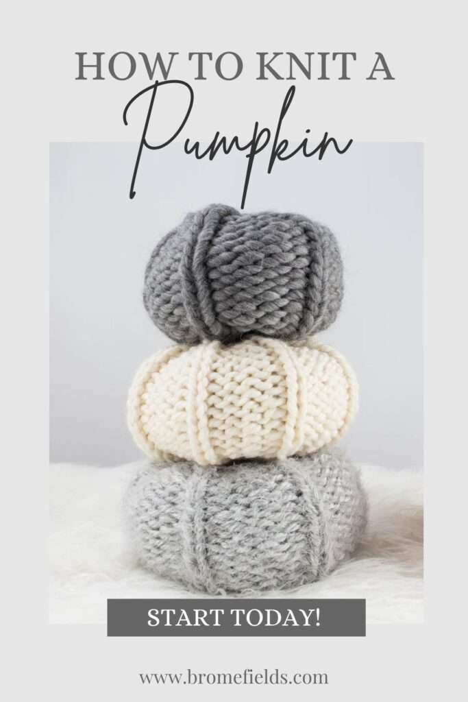 pic of multiple chunky knit pumpkins