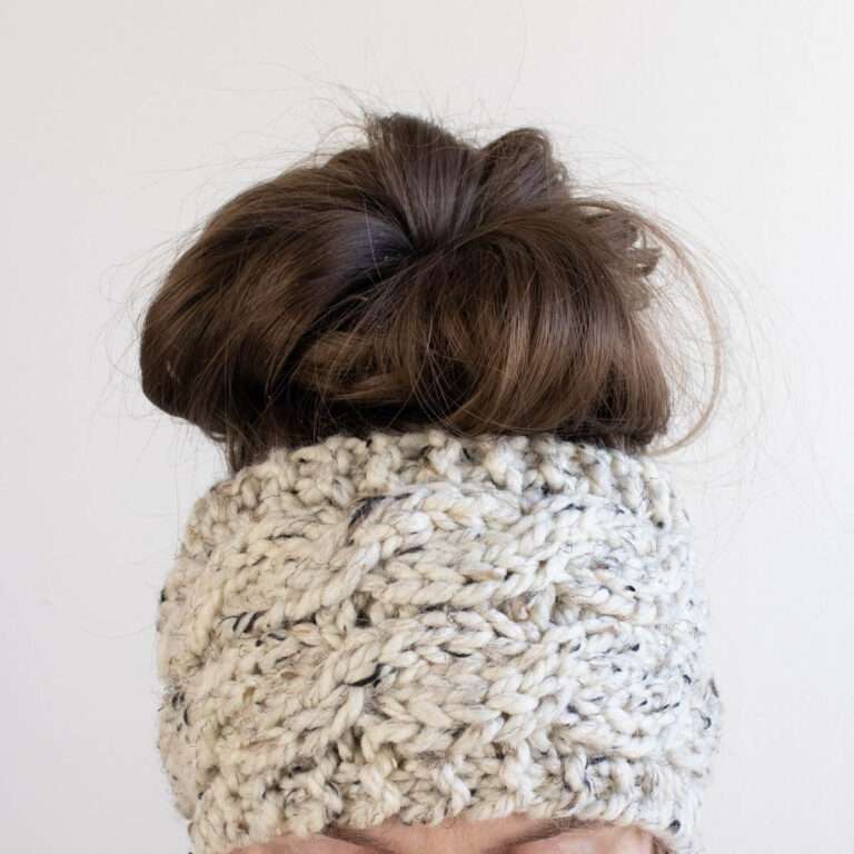 3-Hour Double Cable Knit Headband