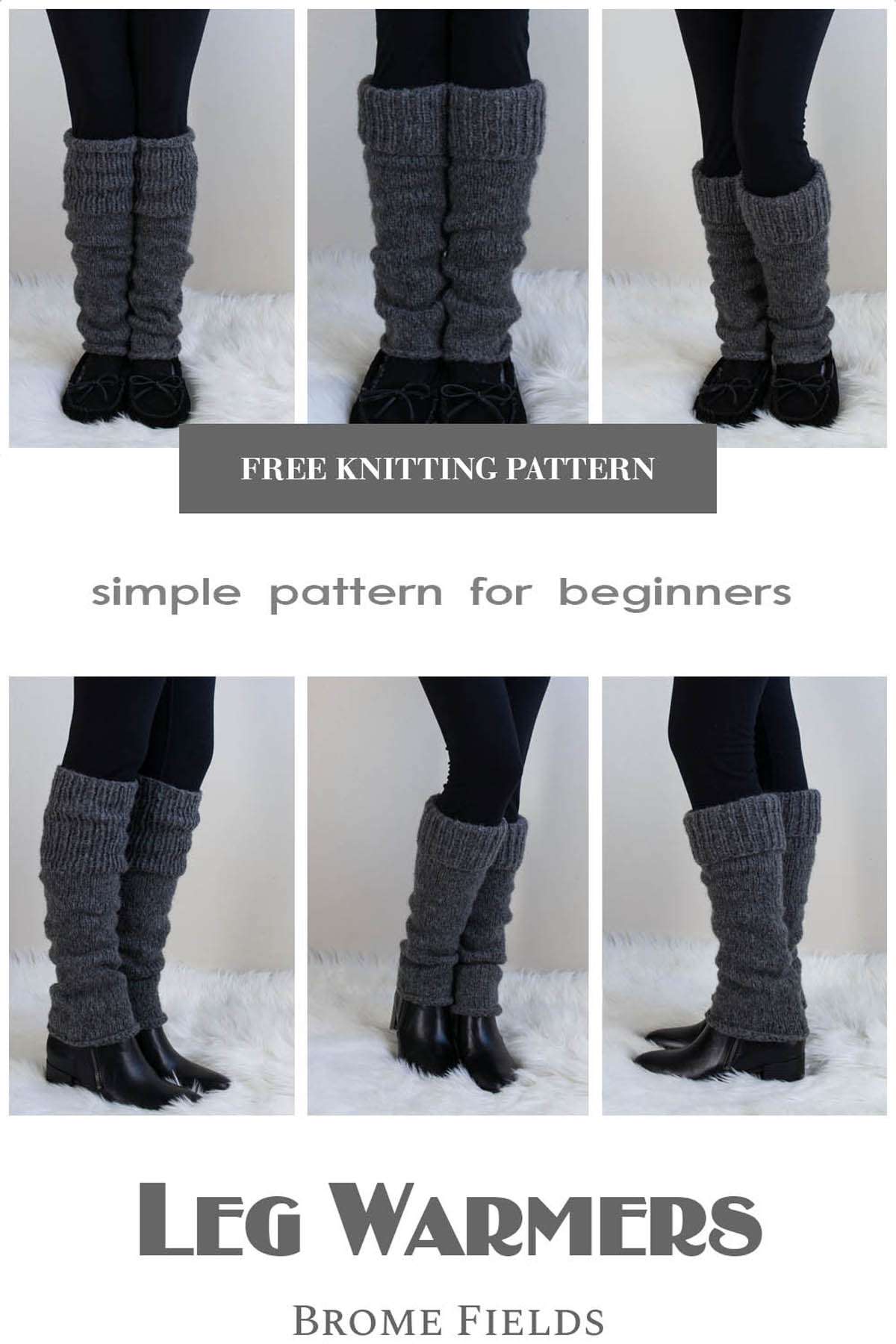 Leg Warmer Knitting Pattern : Strength : Brome Fields