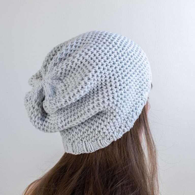 Waffle Stitch Knit Hat