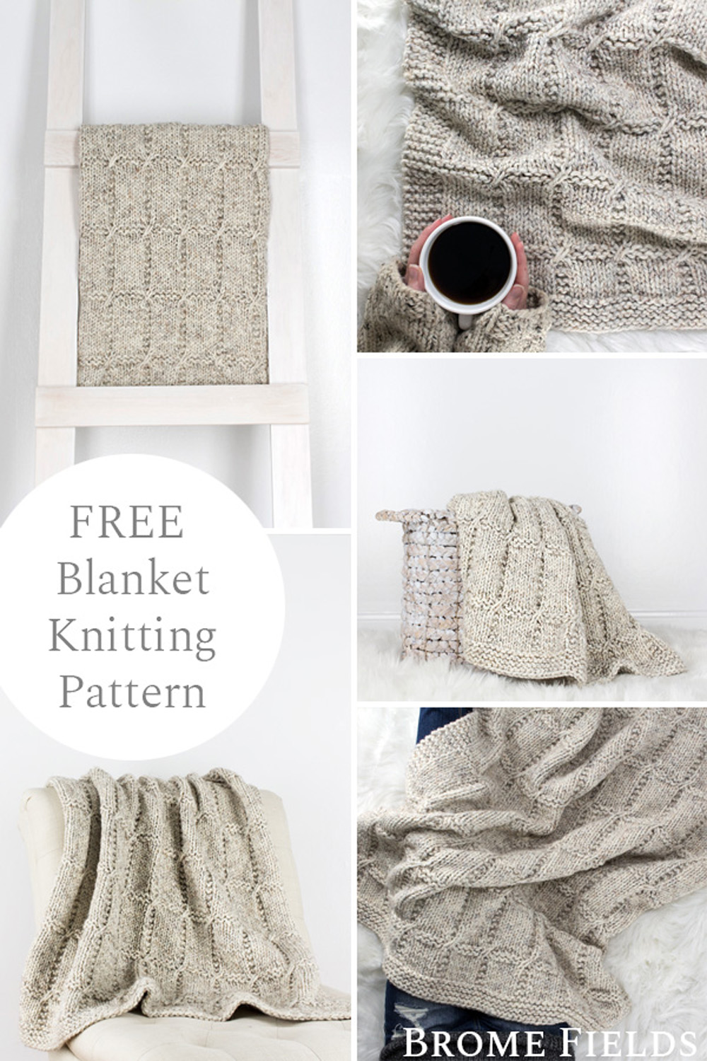 Beautiful Knit Blanket Pattern Free : Free Knitting Pattern