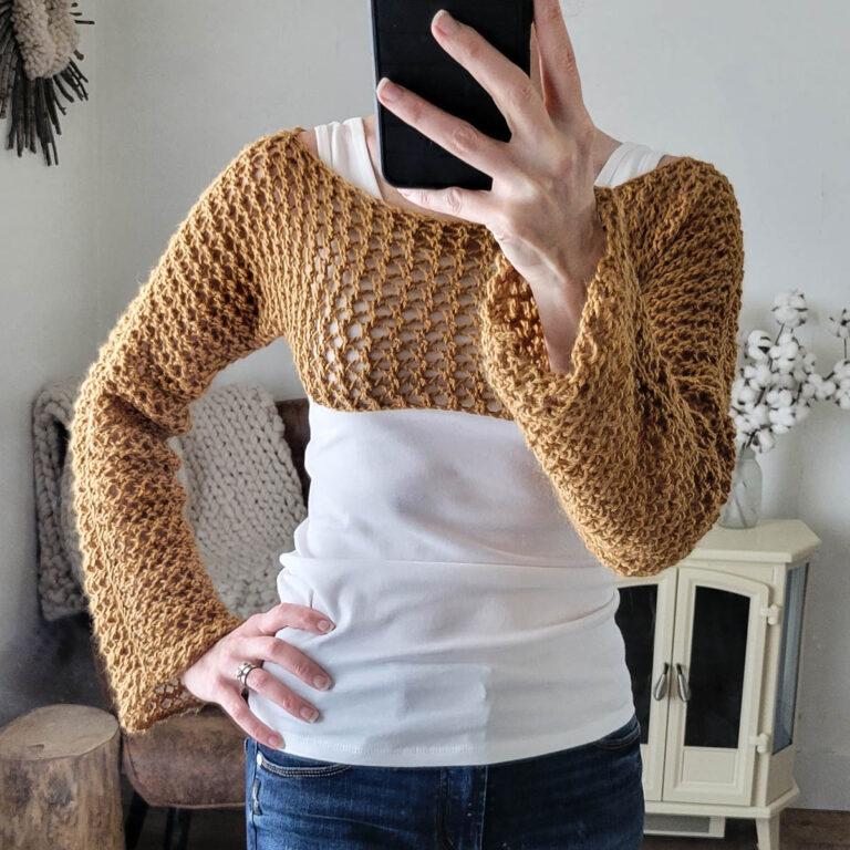 Lace Crop Top Knitting Pattern