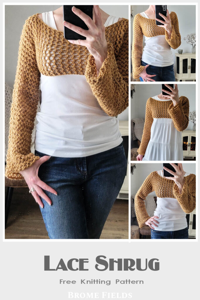 Lace Crop Top : Free Knitting Pattern