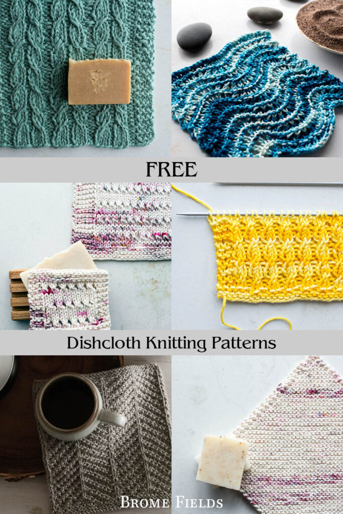 Knit Dish Cloths -100% Organic Cotton