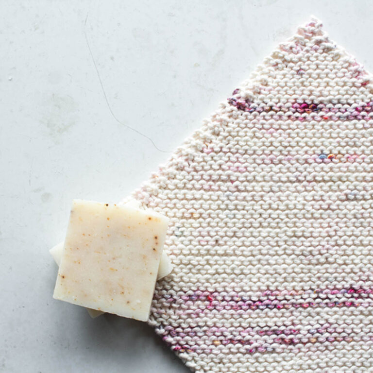 Easy Diagonal Dishcloth Knitting Pattern