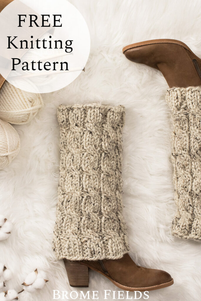 Chunky Cable Knit Leg Warmers Pattern : Brome Fields