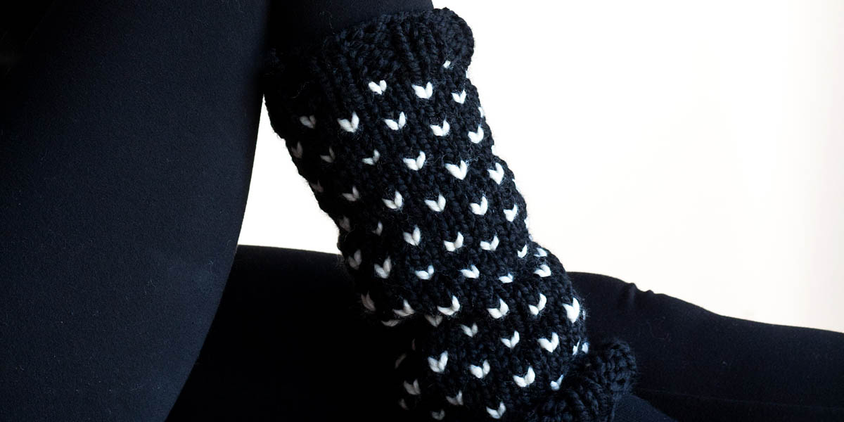Fair Isle Leg Warmers Knitting Pattern Brome Fields