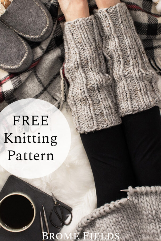 Ribbed Leg Warmers Pattern : Free Knitting Pattern : Brome Fields