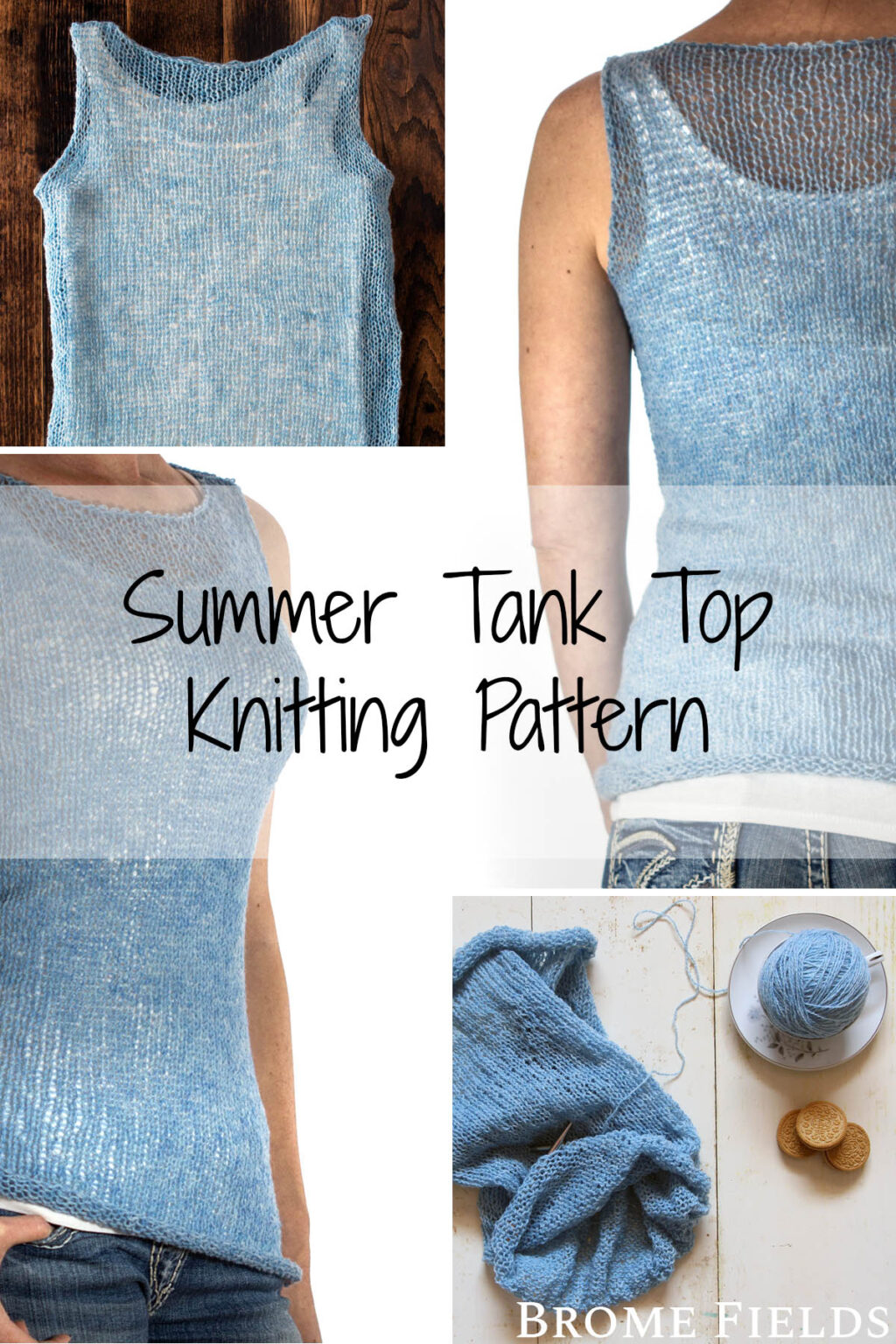 Tank Top Knitting Pattern Brome Fields