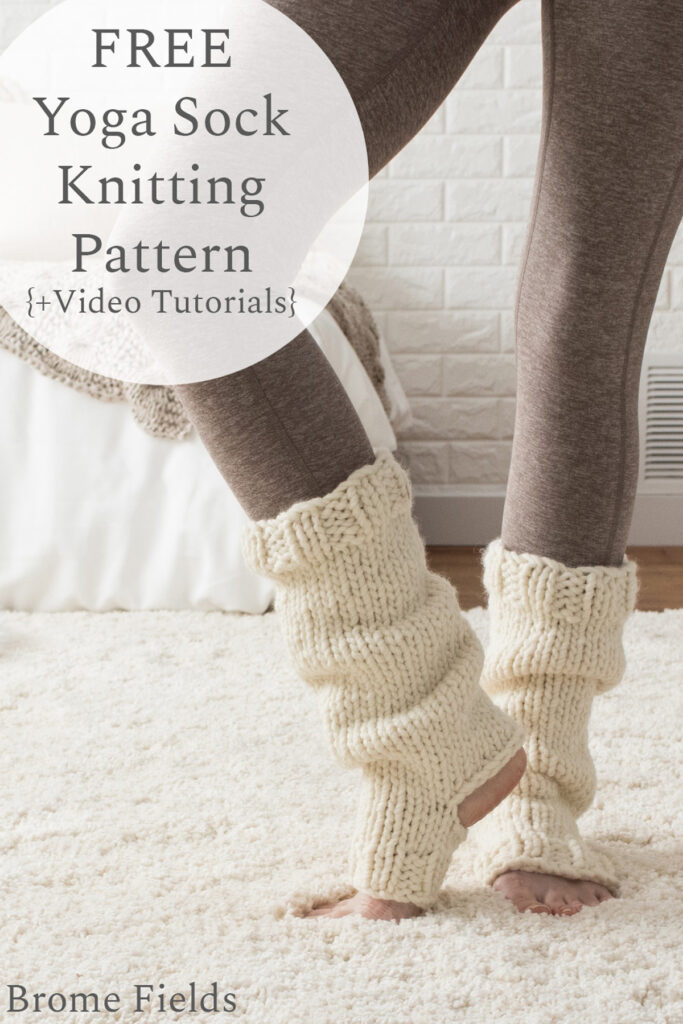 Yoga Sock Leg Warmer Knitting Pattern : Brome Fields