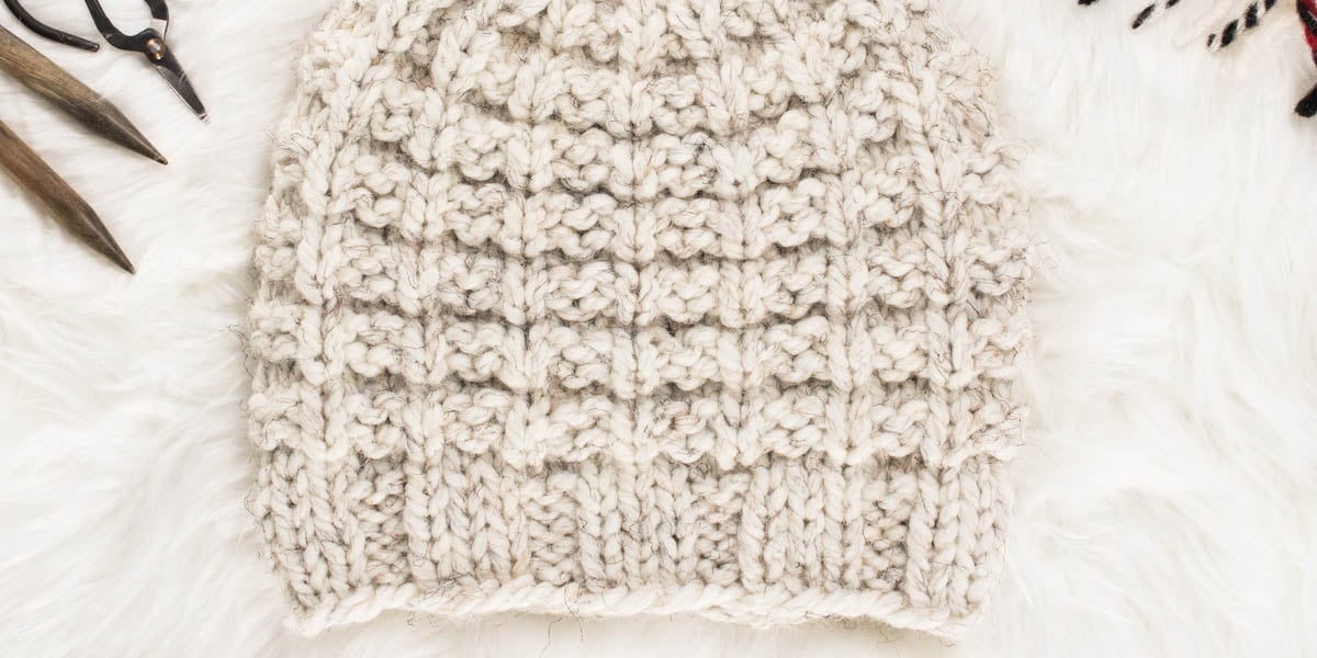Chunky Knit Hat : FREE Knitting Pattern : Brome Fields
