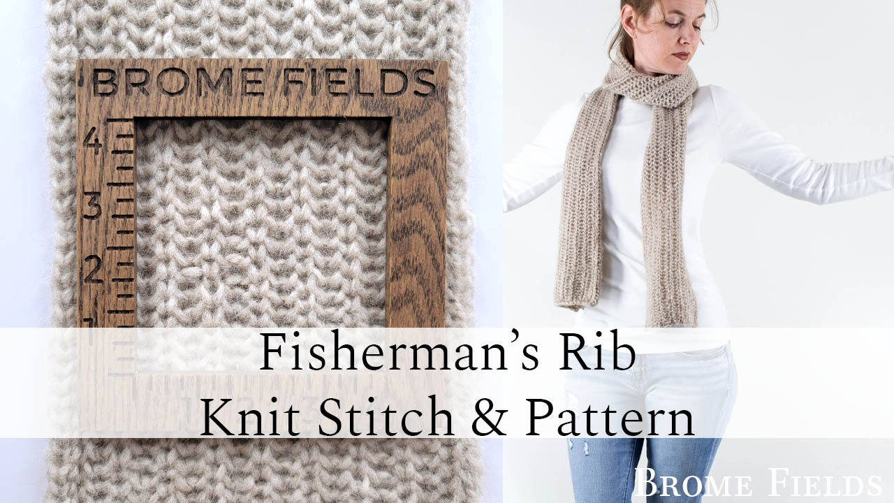 Lightweight Scarf Knitting Pattern : Brome Fields