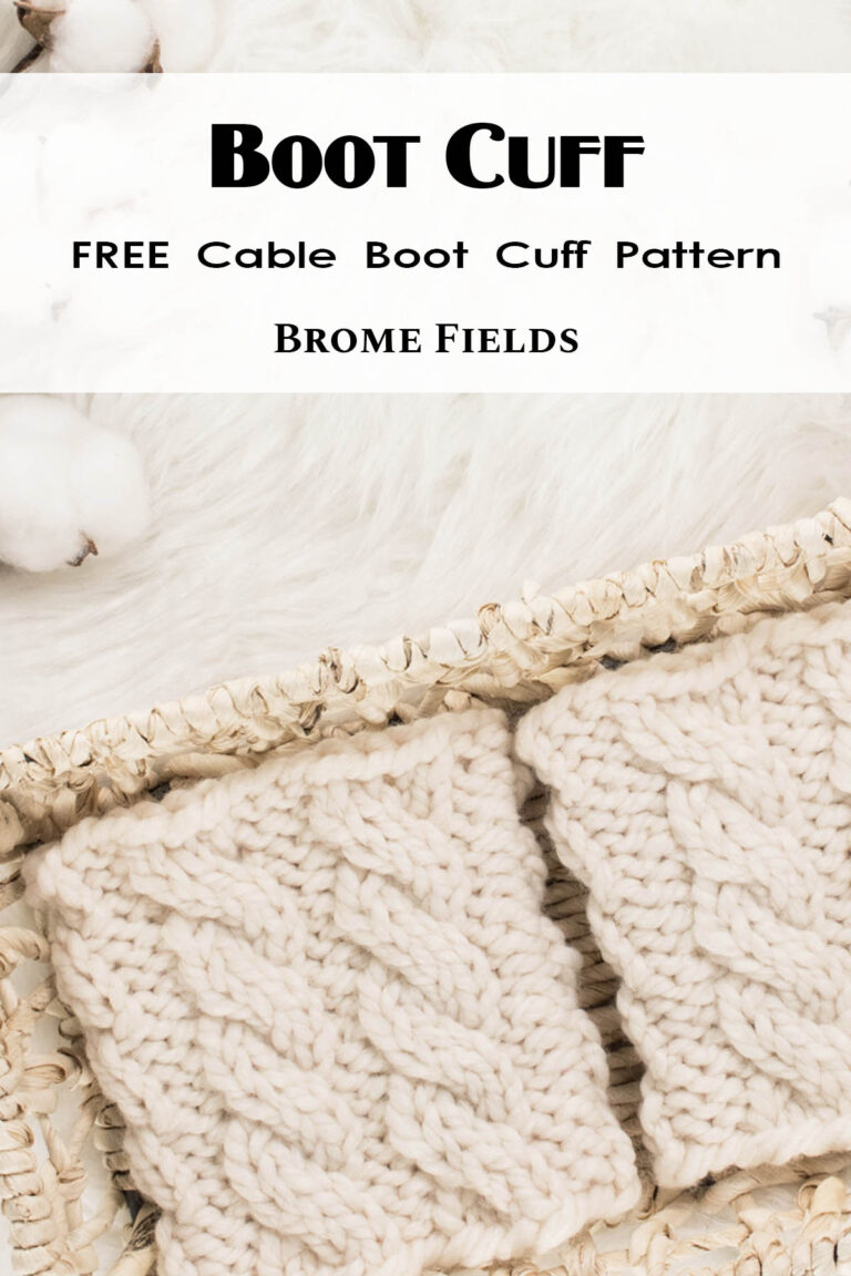 Boot Thread Patterns Free Boot Cuff Knitting Pattern : Brome Fields