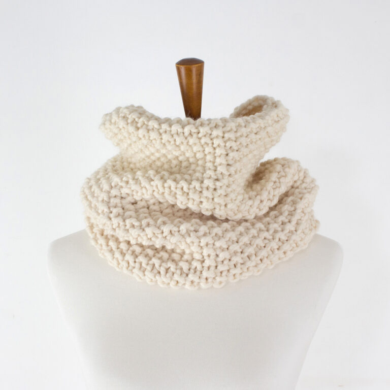 Beginner Seed Stitch Cowl Pattern